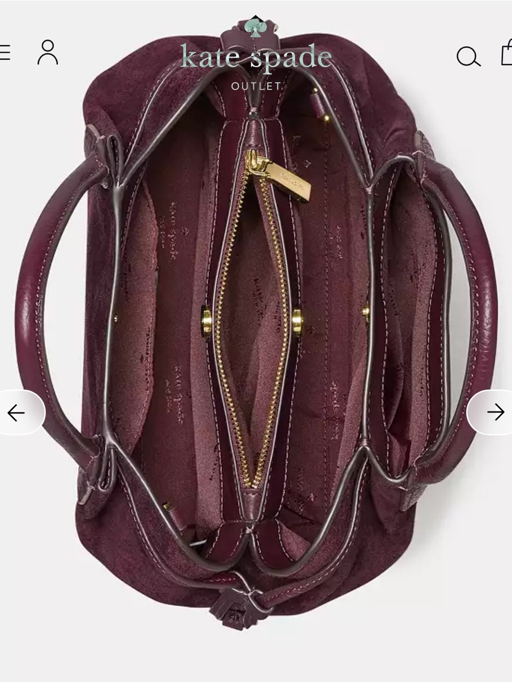 NWT Kate Spade Dumpling Suede Satchel - Picture 3 of 4
